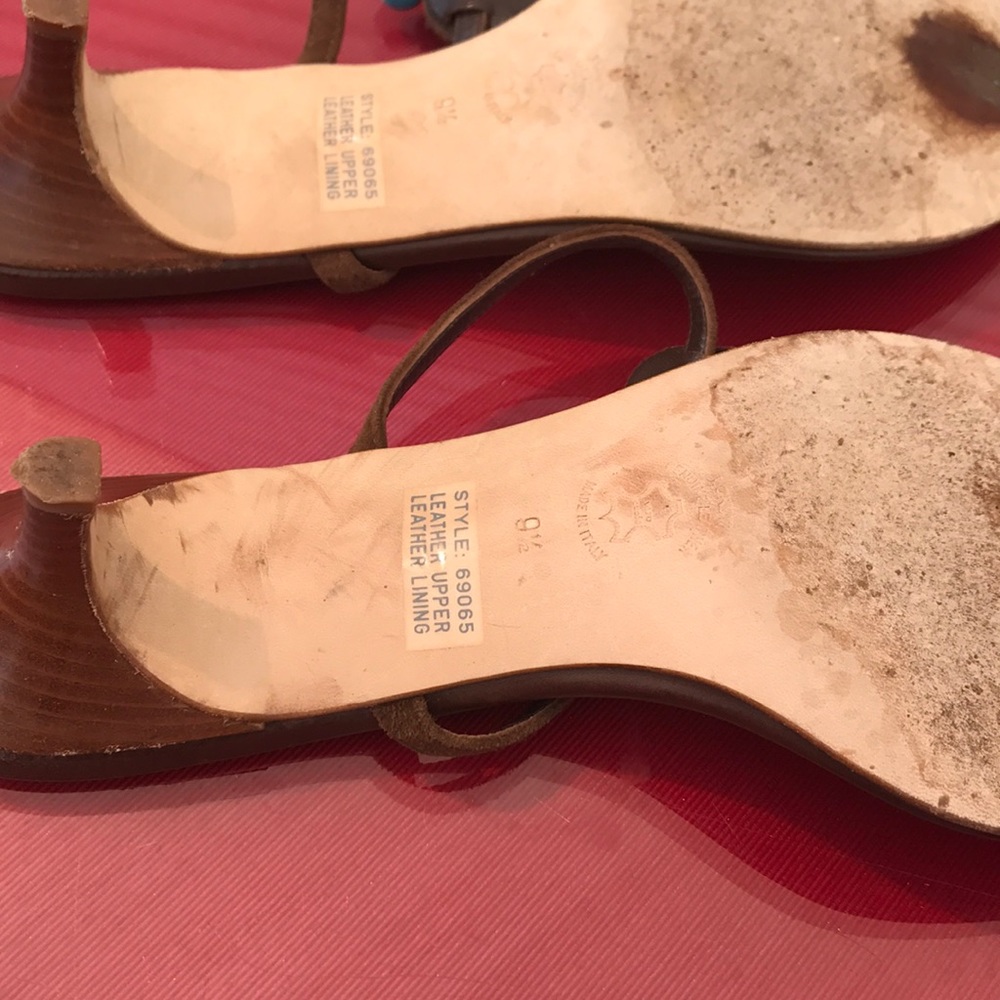 J crew amazing beaded sandals made in Italy 🇮🇹 - Picture 6 of 7